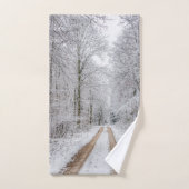 Winterbosbomen #22 bad handdoek (Handdoek)