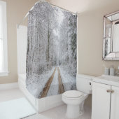 Winterbosbomen #22 douchegordijn (In situ)