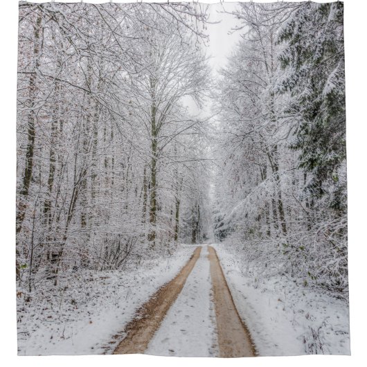 Winterbosbomen #22 douchegordijn (Voorkant)