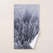 Winterbosbomen #4 bad handdoek (Handdoek)