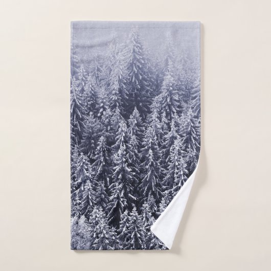 Winterbosbomen #4 bad handdoek (Handdoek)