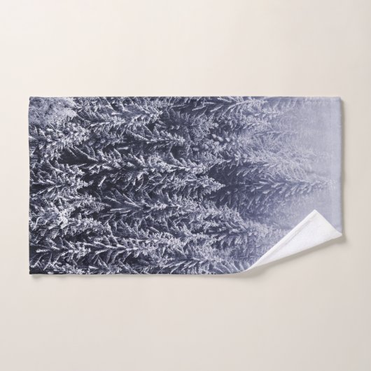 Winterbosbomen #4 bad handdoek (Handdoek)