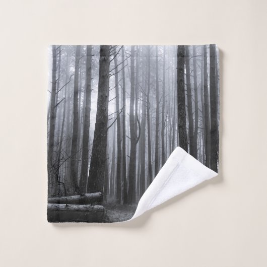 Winterbosbomen #8 bad handdoek (Wasdoekje)