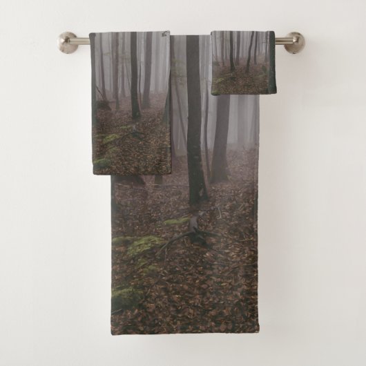 Winterbosbomen #9 bad handdoek (Insitu)