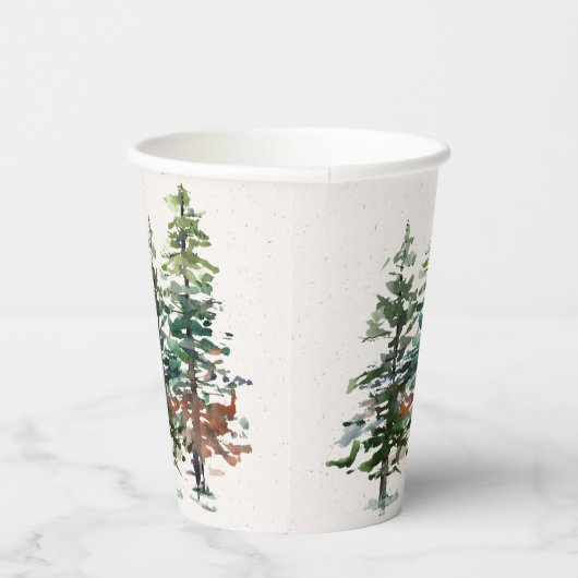 Winterbosbomen Papieren Bekers (Rechts)