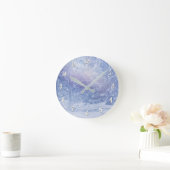 Winterbosbomen Snowflakes Snowy Bossen Ronde Klok (Huis)