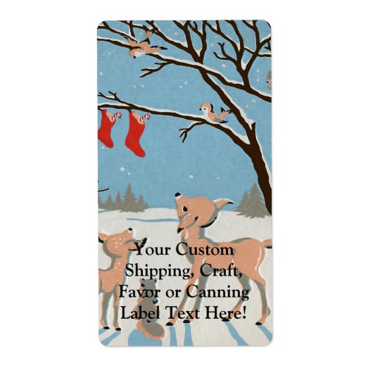 Winterbosdieren Etiket (Voorkant)