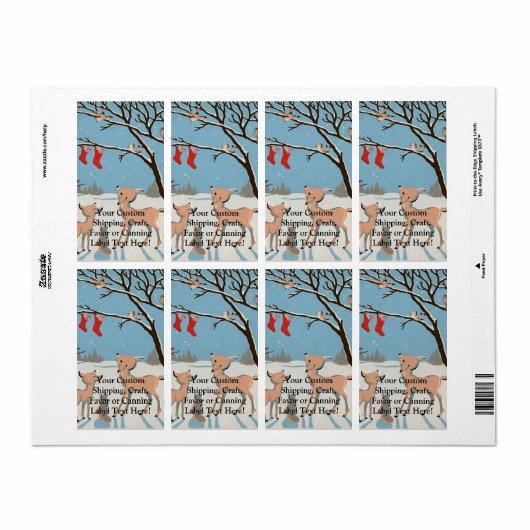 Winterbosdieren Etiket (Full Sheet)