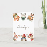 Winterbosdieren genderneutraal baby shower
