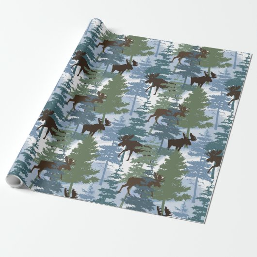 winterboseland cadeaupapier (Uitgerold)