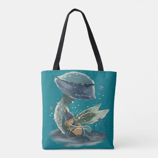 winterbosfee tote bag (Achterkant)