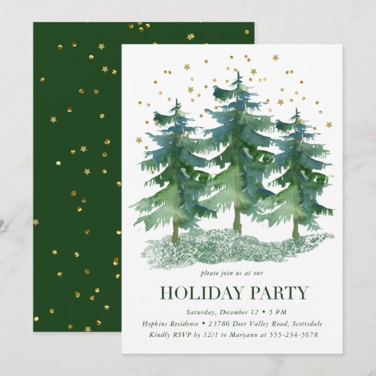 Winterbosfeestdag Kaart (Voorkant / Achterkant)