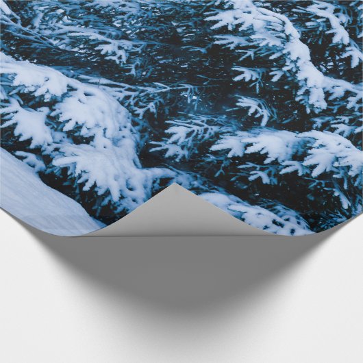 Winterboskerstboom Cadeaupapier (Hoek)