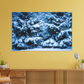 Winterboskerstboom Canvas Afdruk (Insitu (Woonkamer))