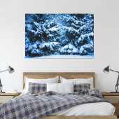 Winterboskerstboom Canvas Afdruk (Insitu (Slaapkamer))