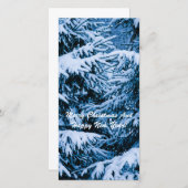 Winterboskerstboom Feestdagenkaart (Voorkant / Achterkant)