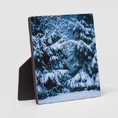 Winterboskerstboom Fotoplaat (Voorkant)