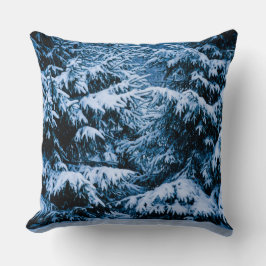 Winterboskerstboom Kussen