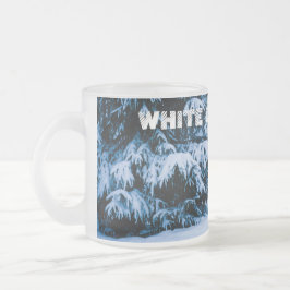 Winterboskerstboom Matglas Koffiemok