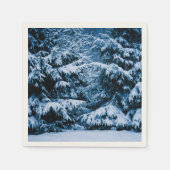 Winterboskerstboom Servetten (Voorkant)