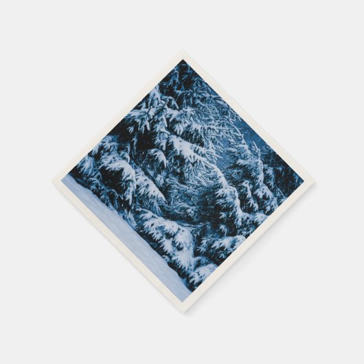 Winterboskerstboom Servetten (Hoek)