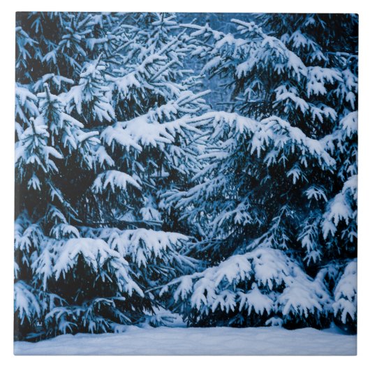 Winterboskerstboom Tegeltje (Voorkant)