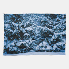 Winterboskerstboom Theedoek