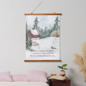 Winterbosmeer Waterverf en facultatieve formulerin Hangend Wandkleed (Slaapkamer)