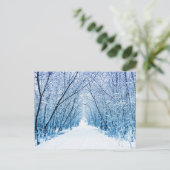 Winterbospad Briefkaart (Staand voorkant)