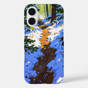 winterbospad iPhone 16 hoesje