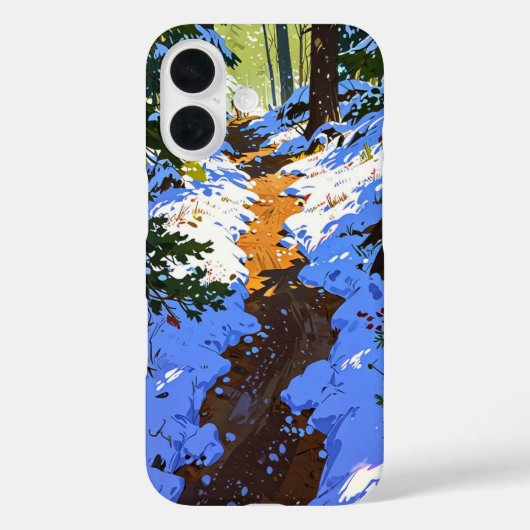 winterbospad Case-Mate iPhone case (Achterkant)