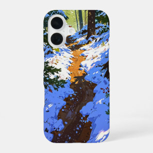Winterbospad iPhone 16 Hoesje