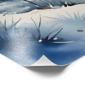 winterbosprint foto afdruk (Hoek)