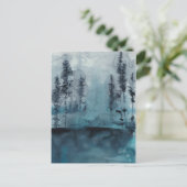 WinterBossen Briefkaart (Staand voorkant)