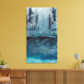 WinterBossen Canvas Afdruk (Insitu (Woonkamer))