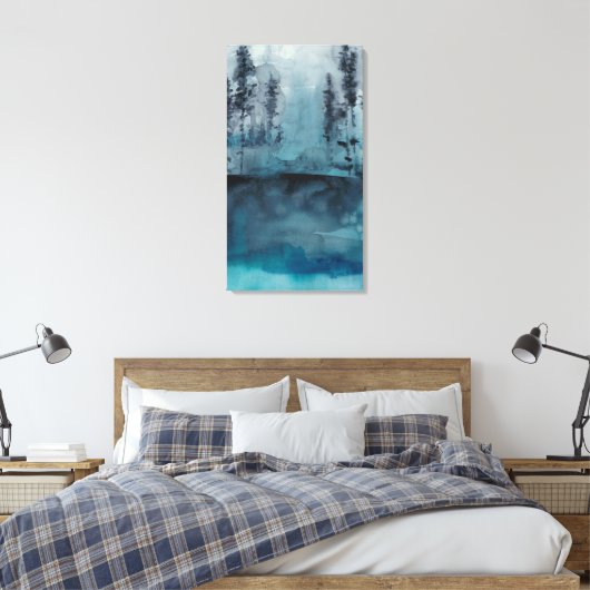 WinterBossen Canvas Afdruk (Insitu (Slaapkamer))