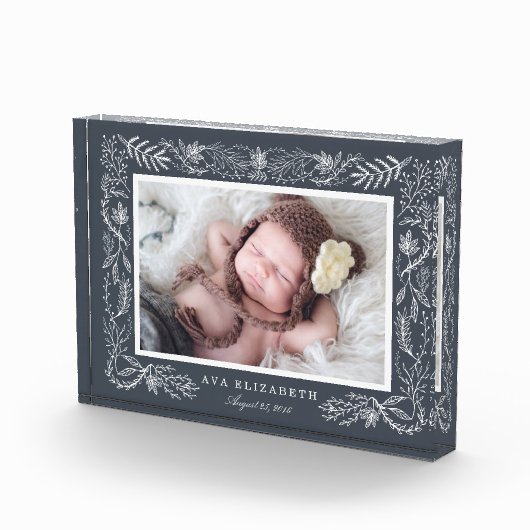 Winterbotanisch Lijst | BABY Fotoblokken (Rechts)