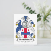 Winterbottom Family Crest Briefkaart (Staand voorkant)
