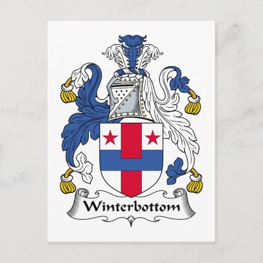 Winterbottom Family Crest Briefkaart (Voorkant)