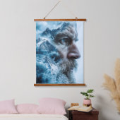 Winterbound dubbele blootstelling aan Man Hangend Wandkleed (Slaapkamer)