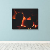 Winterbrandstroken Canvas Afdruk (Insitu (Houten vloer))