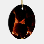 Winterbrandstroken Keramisch Ornament (Rechts)