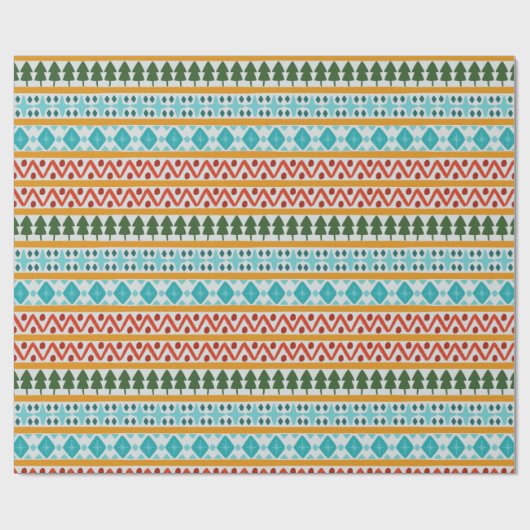 Winterbreipatroon Cadeaupapier (Vlak)