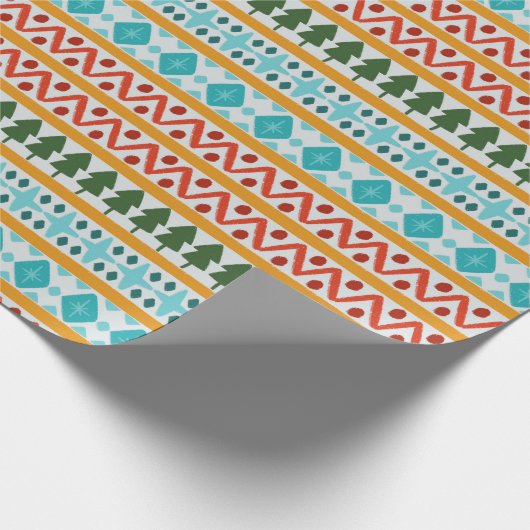 Winterbreipatroon Cadeaupapier (Hoek)