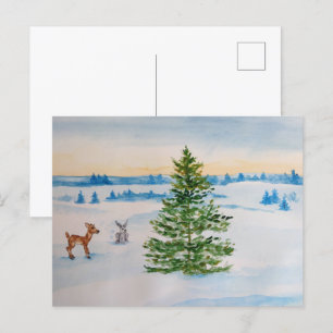 winterbriefkaart feestdagenkaart