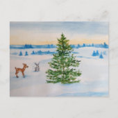 winterbriefkaart feestdagenkaart (Voorkant)