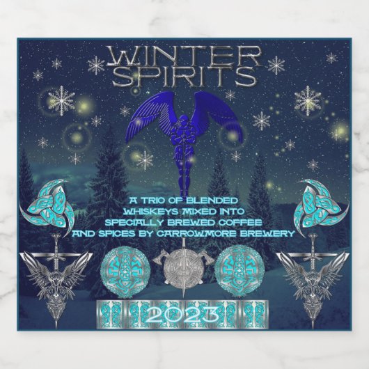 Winterbrokken Etiket (Enkel label)