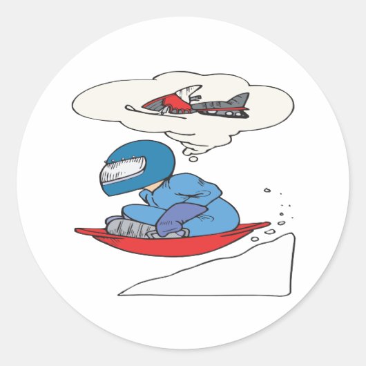 Winterbrood Ronde Sticker (Voorkant)