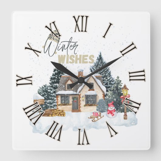 Winterbrood Vierkante Klok (Voorkant)