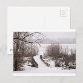Winterbrug Briefkaart (Voorkant / Achterkant)